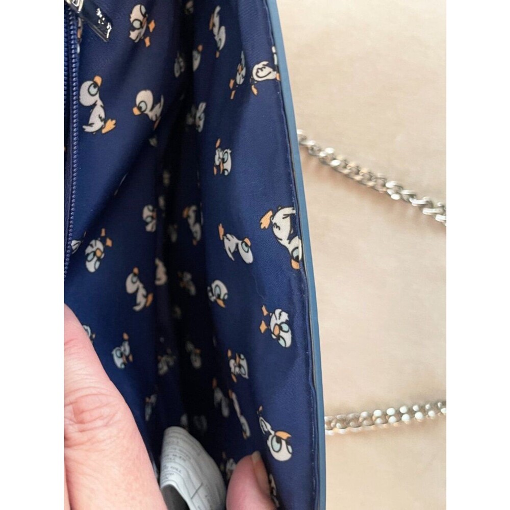 Loungefly Disney Stitch Crossbody Bag Ducklings Blue Faux Leather Chain Strap - Picture 7 of 8